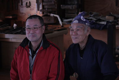 ２代目雲文さんと石原長蔵さん　２００９年１月